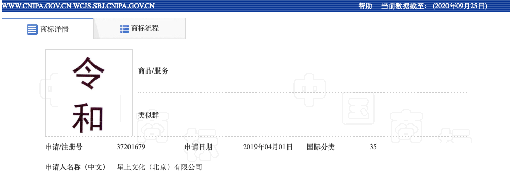 令和商標(biāo)駁回引證29個(gè)在先商標(biāo)