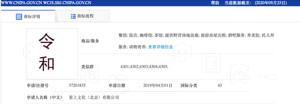 令和商標(biāo)駁回引證29個(gè)在先商標(biāo)