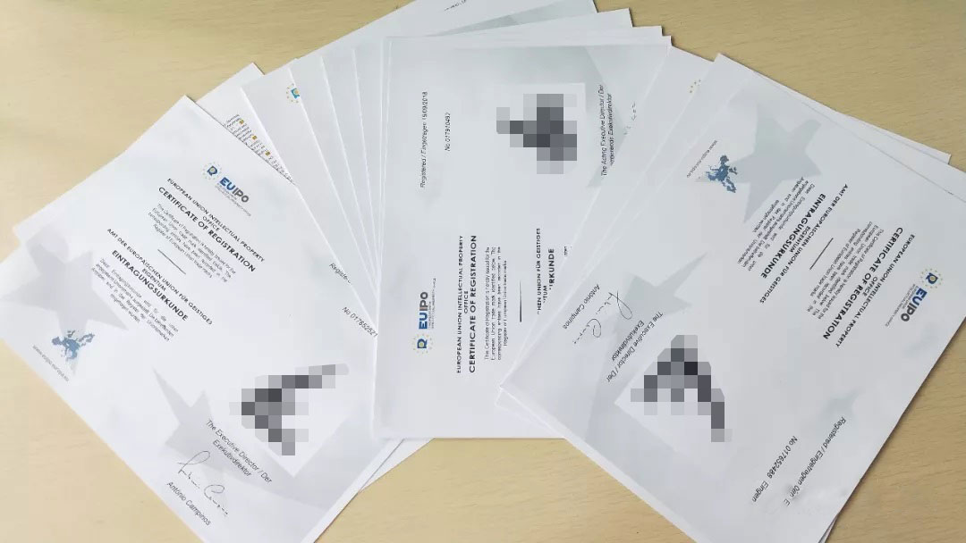 歐盟商標(biāo)注冊(cè)新證書